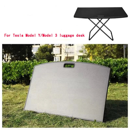 For Tesla Model Y Model 3 Travel Trunk Table Board Portable Folding Picnic Table Chairs Travel Trunk Specific Accessories