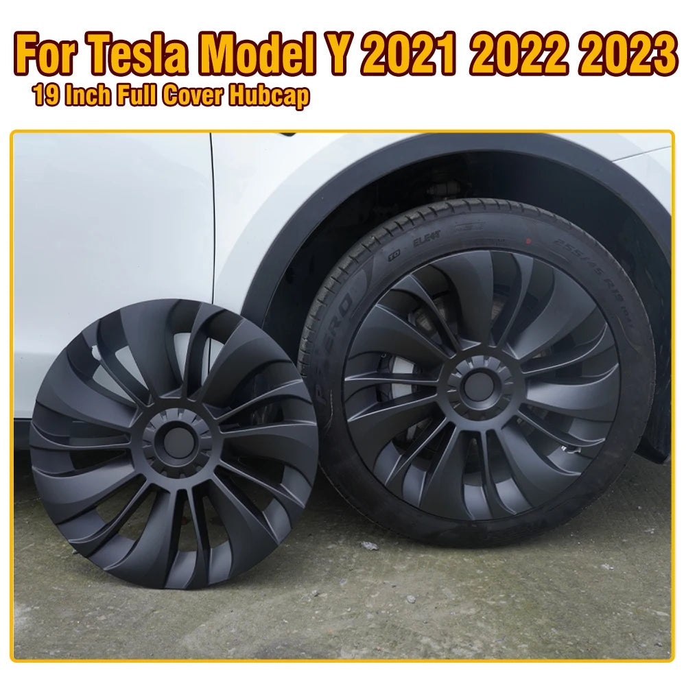 4PCS 19-Inch whirlwind Hubcap For Tesla Model Y Wheel Cap Original Car Replacement Automobile Cover Automobile Accessories 20-23