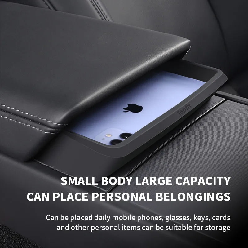 Central Armrest Storage Box Car Glasses Phone Storage Case For Tesla Model 3 Highland Multi Functional  Accessorie