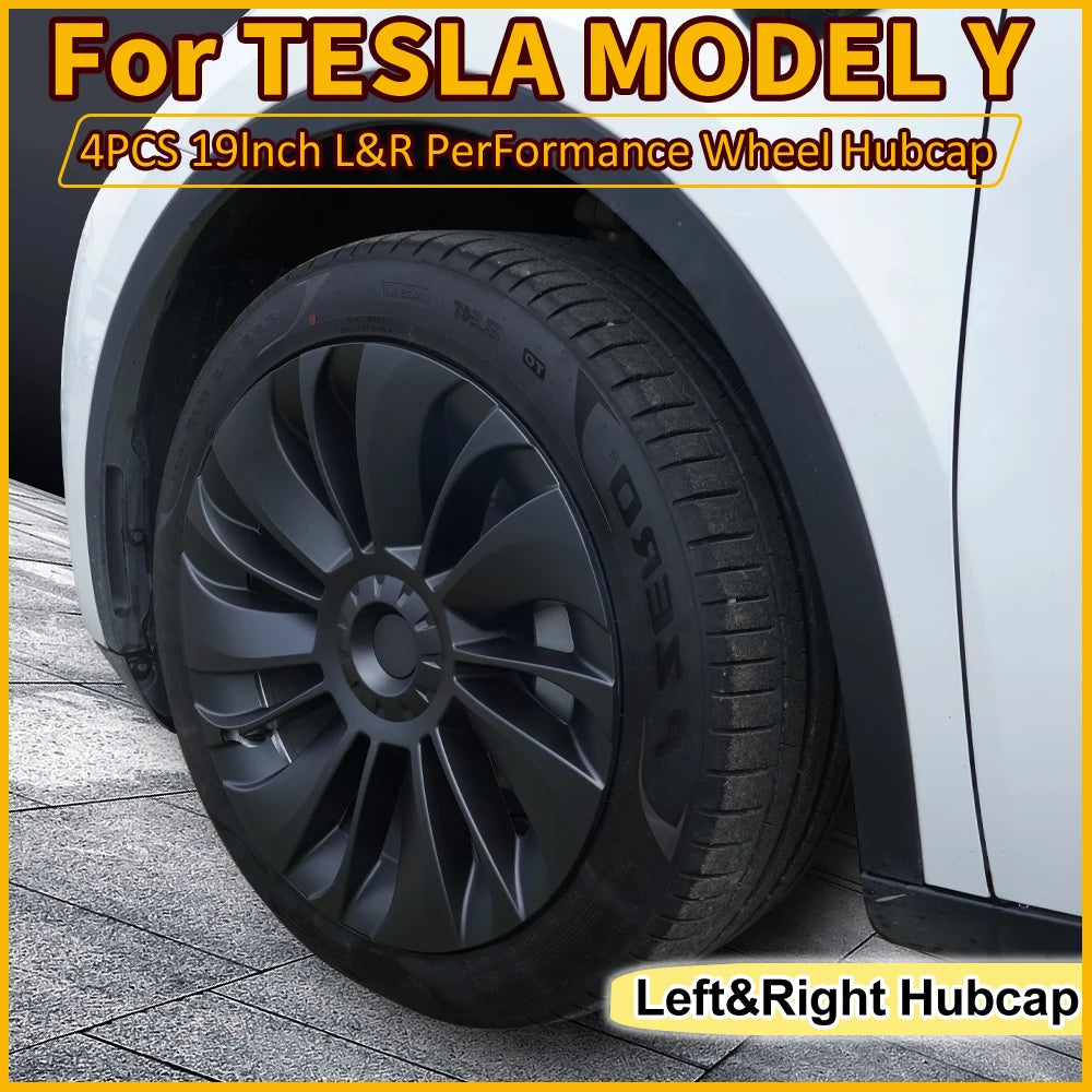 4PCS 19-Inch whirlwind Hubcap For Tesla Model Y Wheel Cap Original Car Replacement Automobile Cover Automobile Accessories 20-23