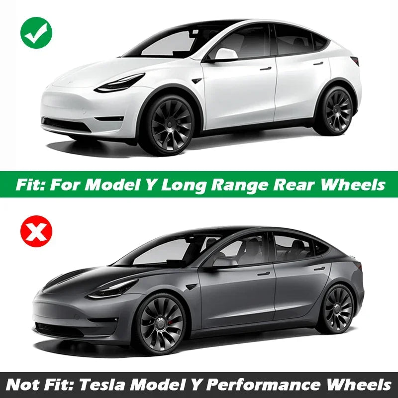 For Tesla Model Y 20 Inch Rim Wheel Hub Protection Patch Protectors ABS Wheel Guard Covers Accessories Auto Exterior 2018-2024